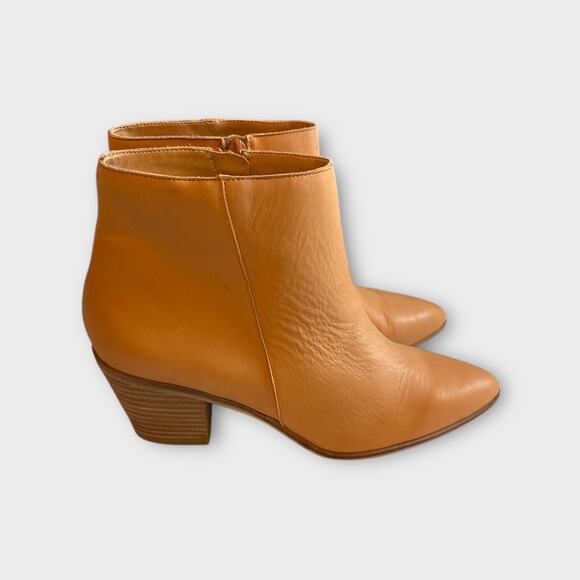 NEW Lucky Brand Tan Linnea 3 Leather Ankle Boots Women’s Size 10 (EU 40) - Picture 3 of 8
